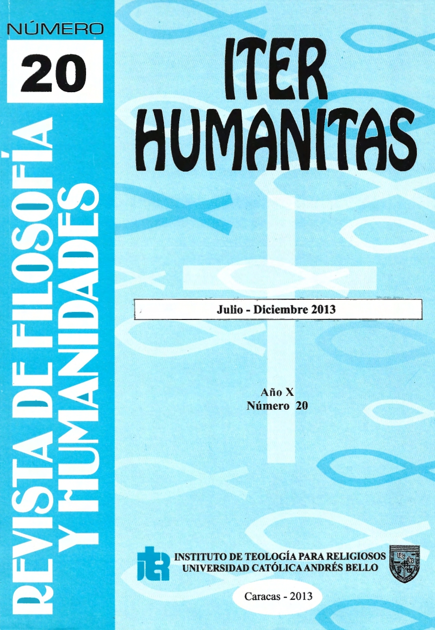 					Ver Vol. 10 Núm. 20 (2013): ITER Humanitas
				